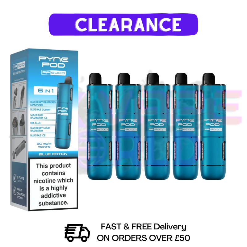 Pyne Pod 6K Puff 6 in 1 - Box Of 5 (CLEARANCE)