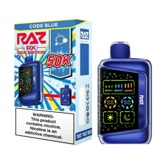 Code Blue - RAZ RX 50K Dew Edition Disposable Vape