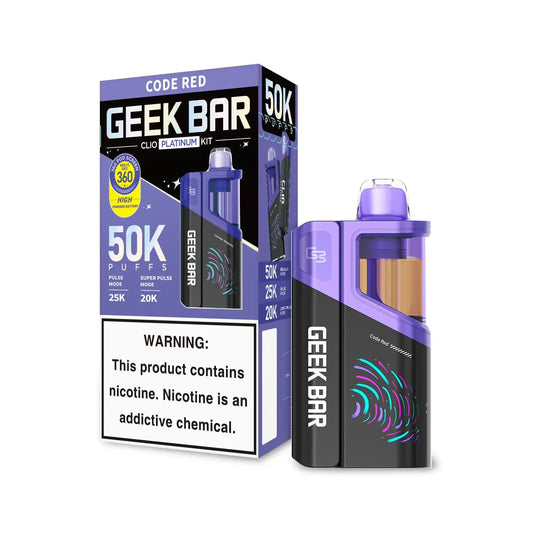 Code Red - Geek Bar Clio Platinum 50k Disposable Vape Kit