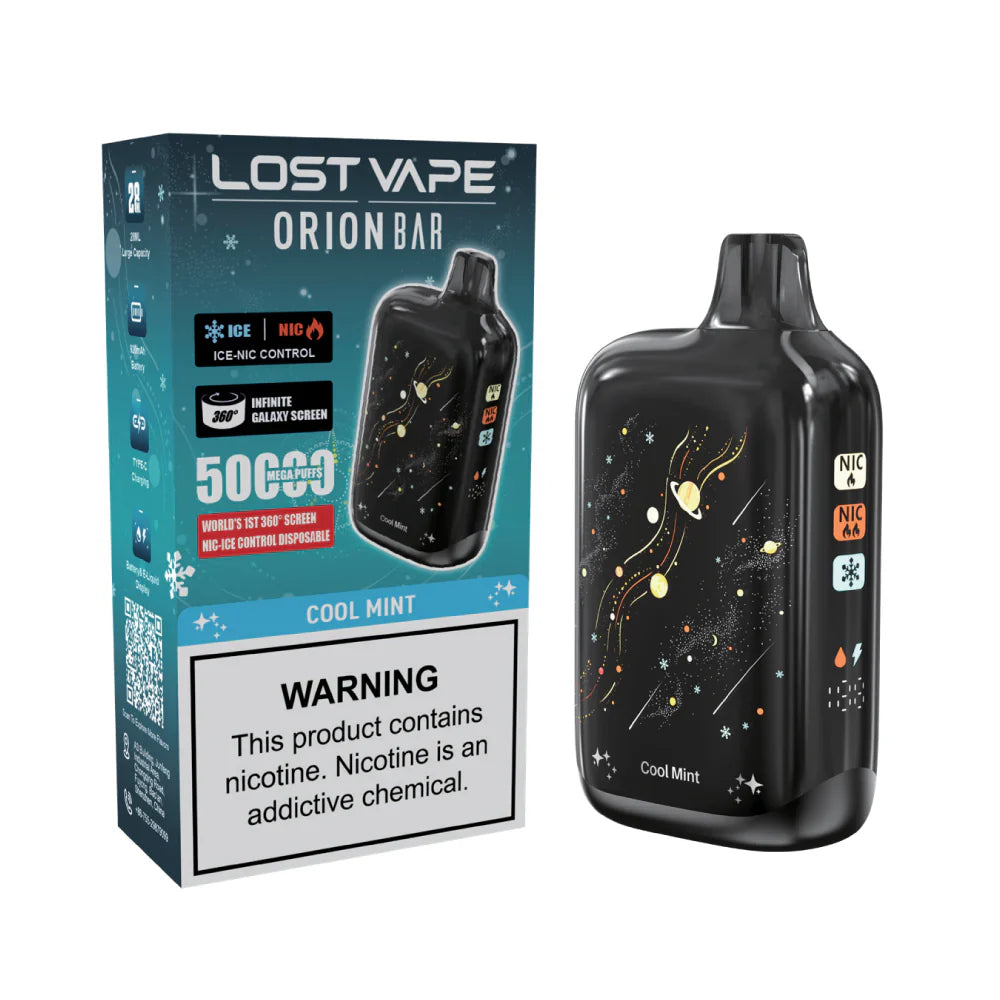 Cool Mint Lost Vape Orion Bar 50K Nic & Ice