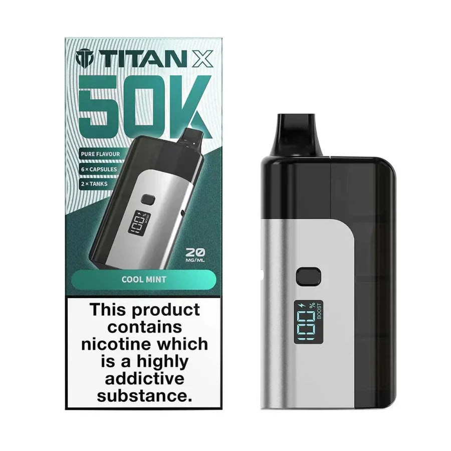Titan X 50K Prefilled Pod Kit - Box of 5