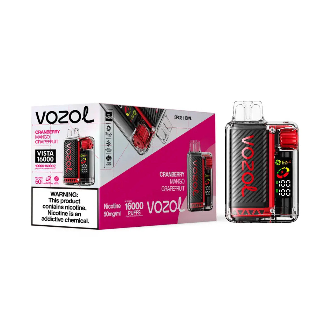 Cranberry Mango Grapefruit Vozol Vista 16000