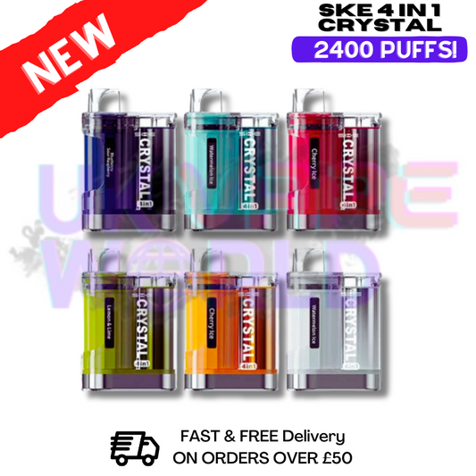 Crystal 2400 Puff Bar 4-in-1 SKE Pod Vape Kit - 8,00 £
