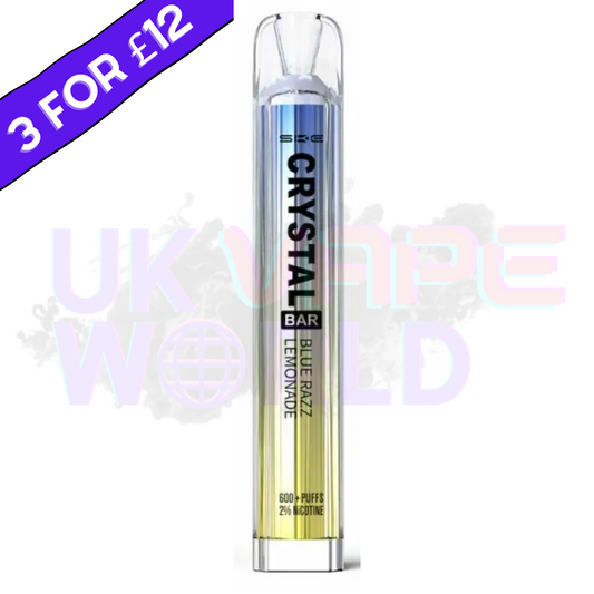 Blue Razz Lemonade von Crystal Bar, 600 Portionen, Einweg-Eiscreme