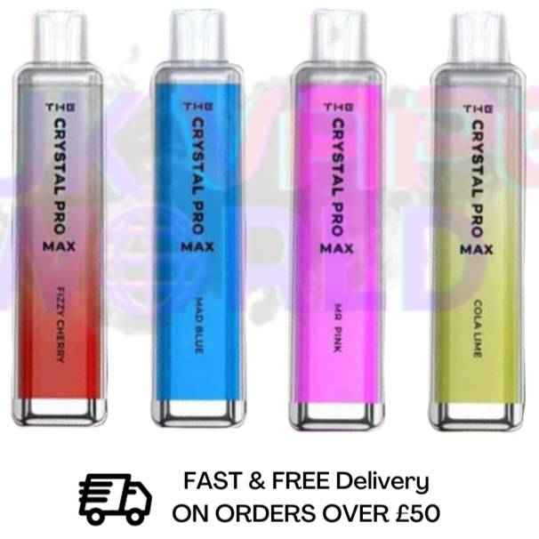 Packung mit 10 Stück – Crystal Pro Max 4000PUFF Bar Einweg-Vape 0 mg