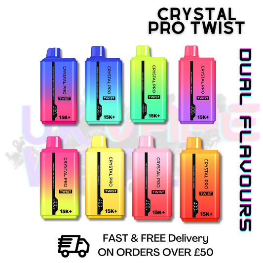 Crystal Pro Twist 15000 Züge 15K Riegel 10er-Packung | Großhandel