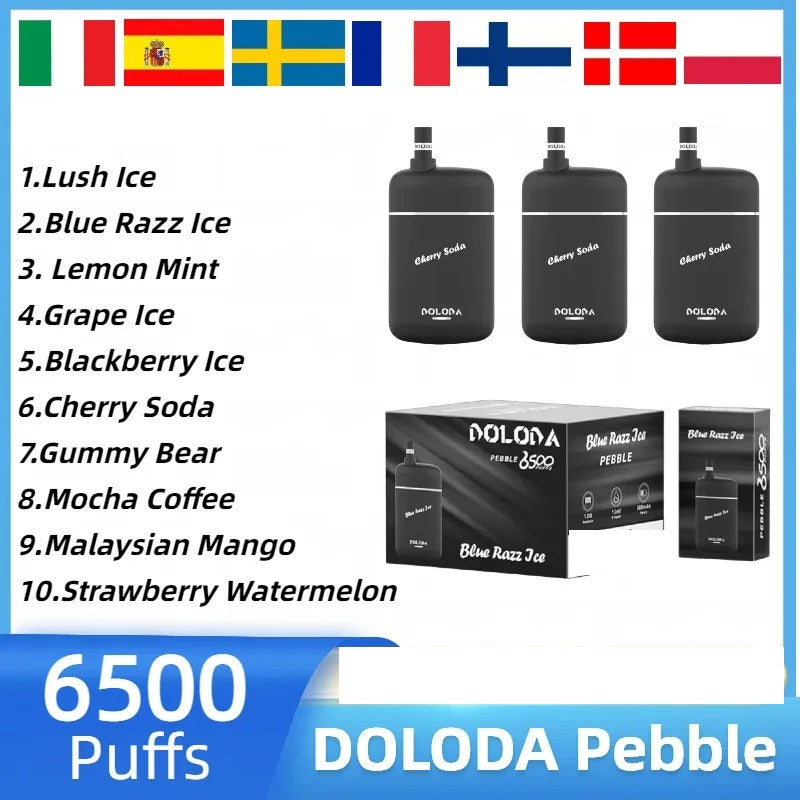 DOLODA PEBBLE 6500 Puffs Rechargeable Disposable Vape Wholesale