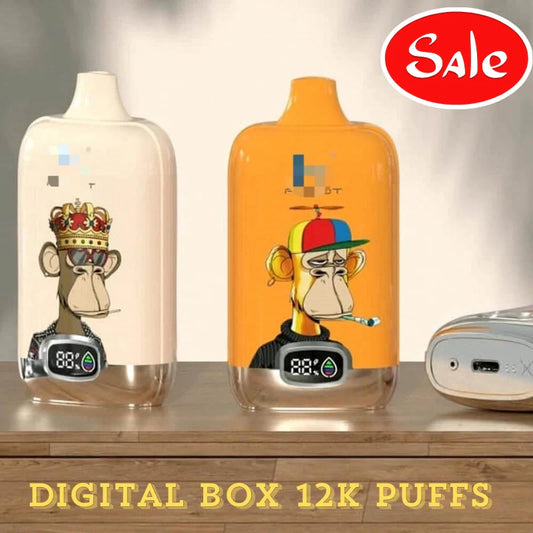 Einweg-E-Zigarette 12k Digital Puffs, Großhandelspreis 12000 Vape 