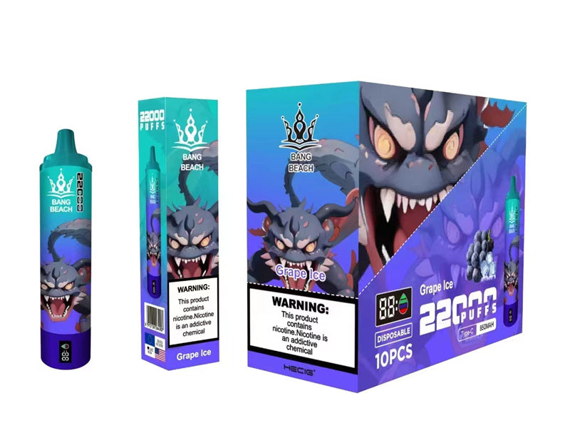 Disposable Vape Bang Beach 22000 Puffs With 850mah Battery And 36ml Liquid