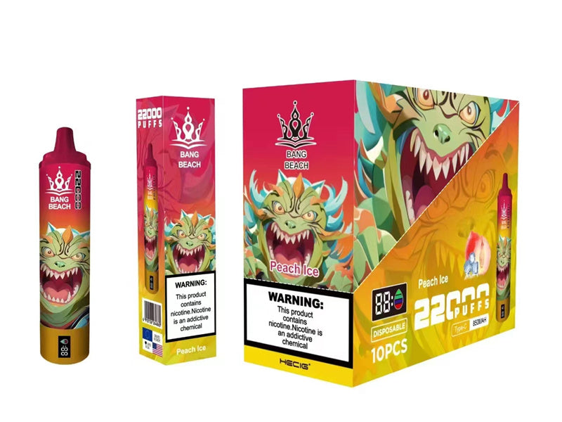 Disposable Vape Bang Beach 22000 Puffs With 850mah Battery And 36ml Liquid