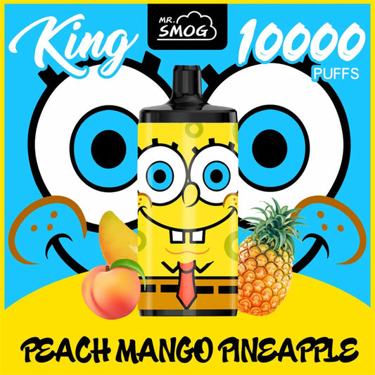 10000 Puffs Disposable Vape - 20mL, 5% Nic Salt, Dual Mesh Coil