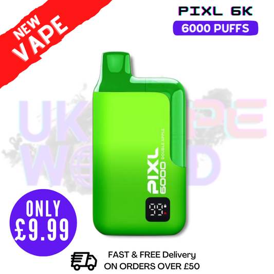Double Apple Pixl 6000 6K Puff Einweg-E-Zigarette – nur 9,99 £