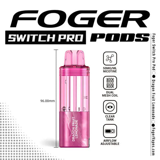 Dragon Fruit Lemonade - Foger Switch Pro 30K Disposable Pod