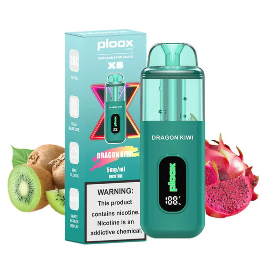 Dragon Kiwi - Ploox XS 25k Disposable E-Hookah