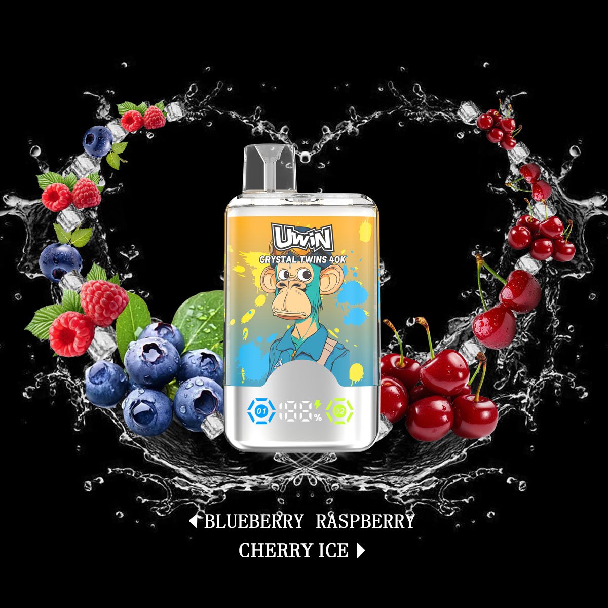 Uwin Crystal Twins 40000 Puffs Dual Flavors Disposable Vape –Ultimate Vaping Experience