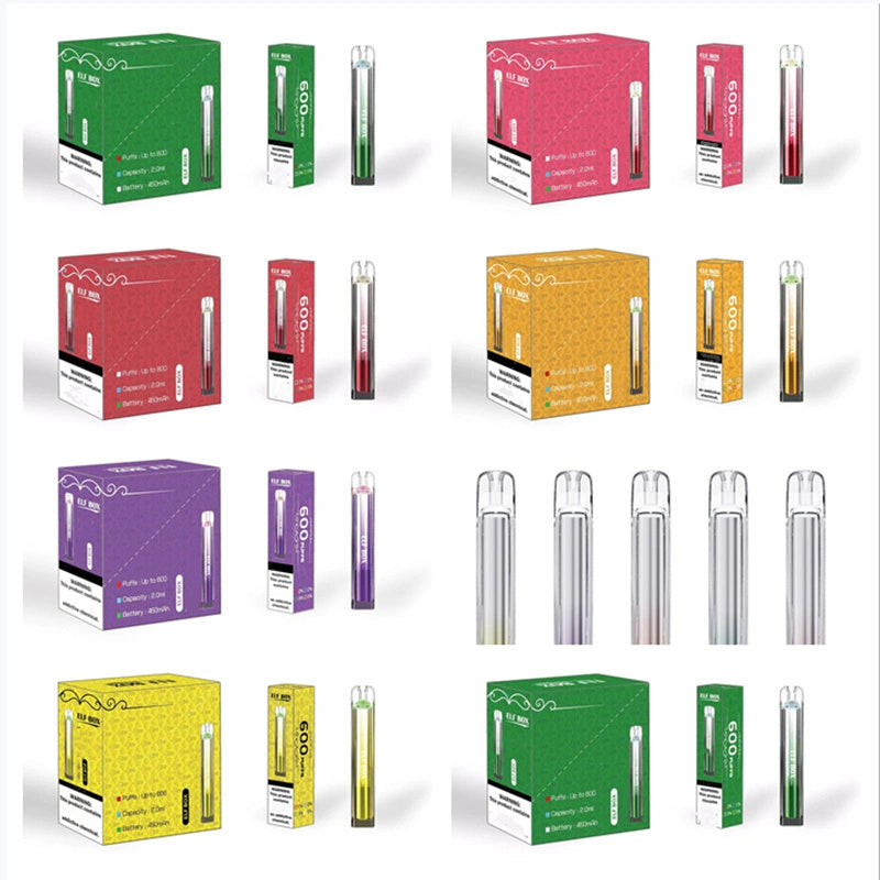 Elf Box 600 Puff Crystal Bar 600 Züge 2ml E-Liquid Mini-E-Zigarette Vaper Einweg-Vape 