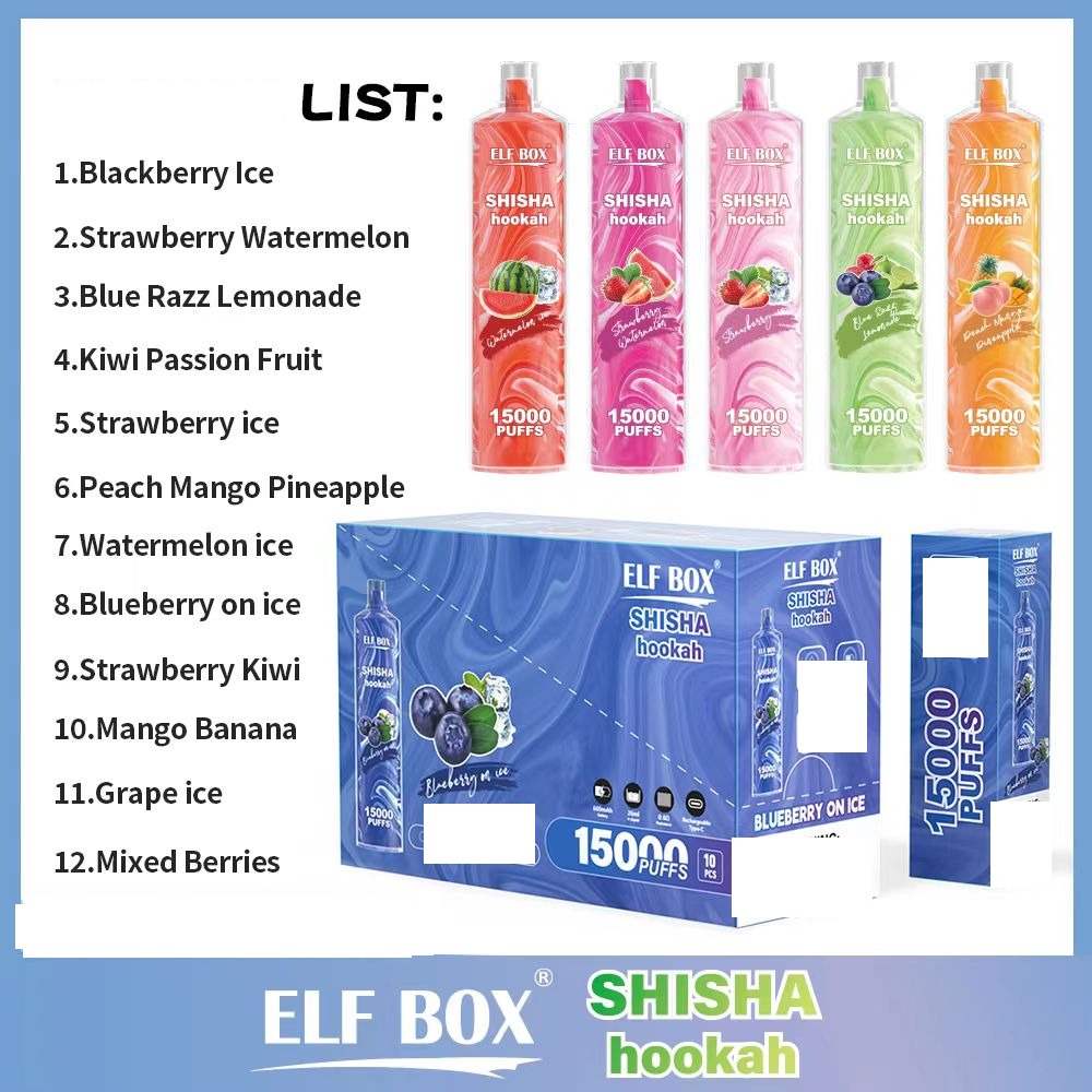 ELF BOX LS15000 Puff Shisha Hookah Rechargeable Disposable Vape Wholesale
