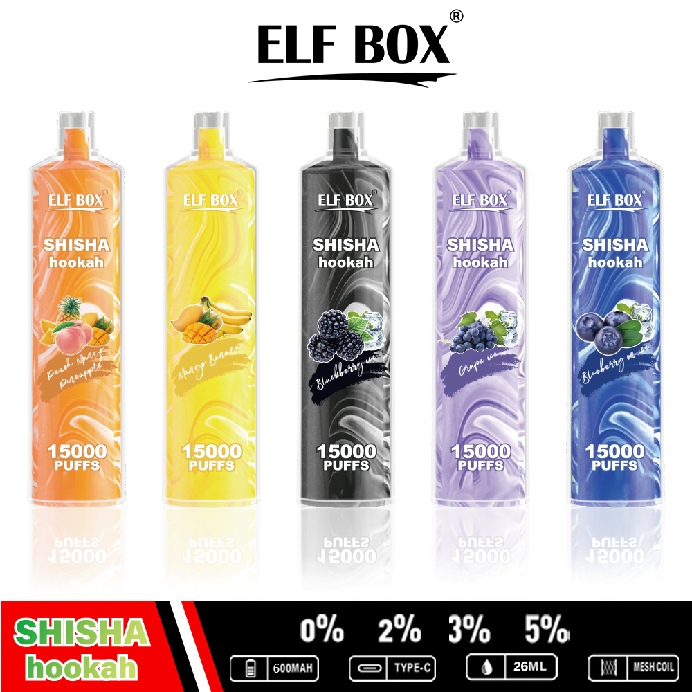 ELF BOX LS15000 Puff Shisha Hookah Rechargeable Disposable Vape Wholesale