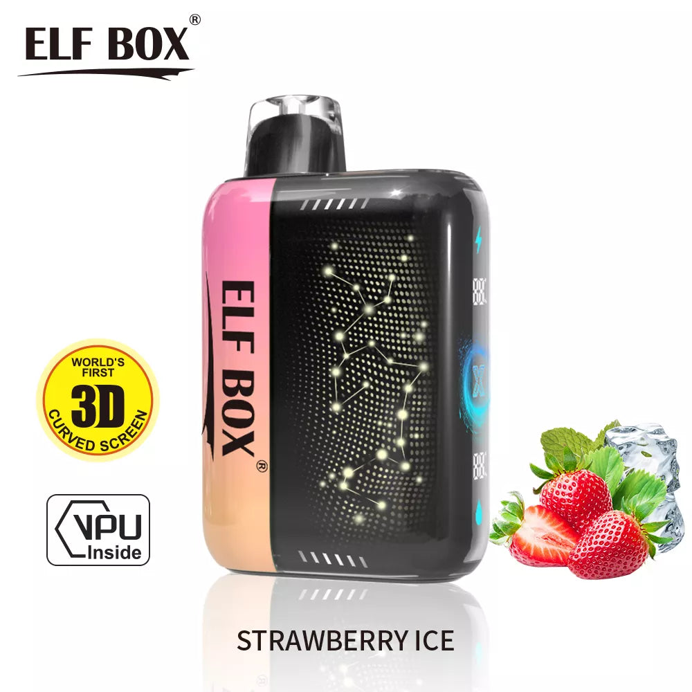 ELF BOX PULSE X 25000 Puffs Bulk Buy D Curved LED Screen Rechargeable Disposable Vapes Wholesale