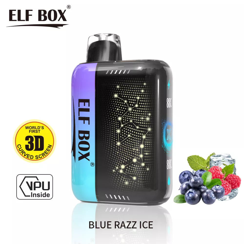 ELF BOX PULSE X 25000 Puffs Bulk Buy D Curved LED Screen Rechargeable Disposable Vapes Wholesale