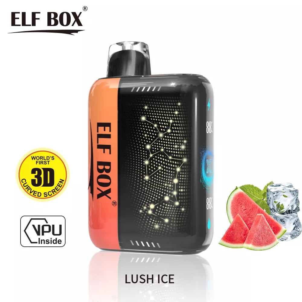 ELF BOX PULSE X 25000 Puffs Bulk Buy D Curved LED Screen Rechargeable Disposable Vapes Wholesale
