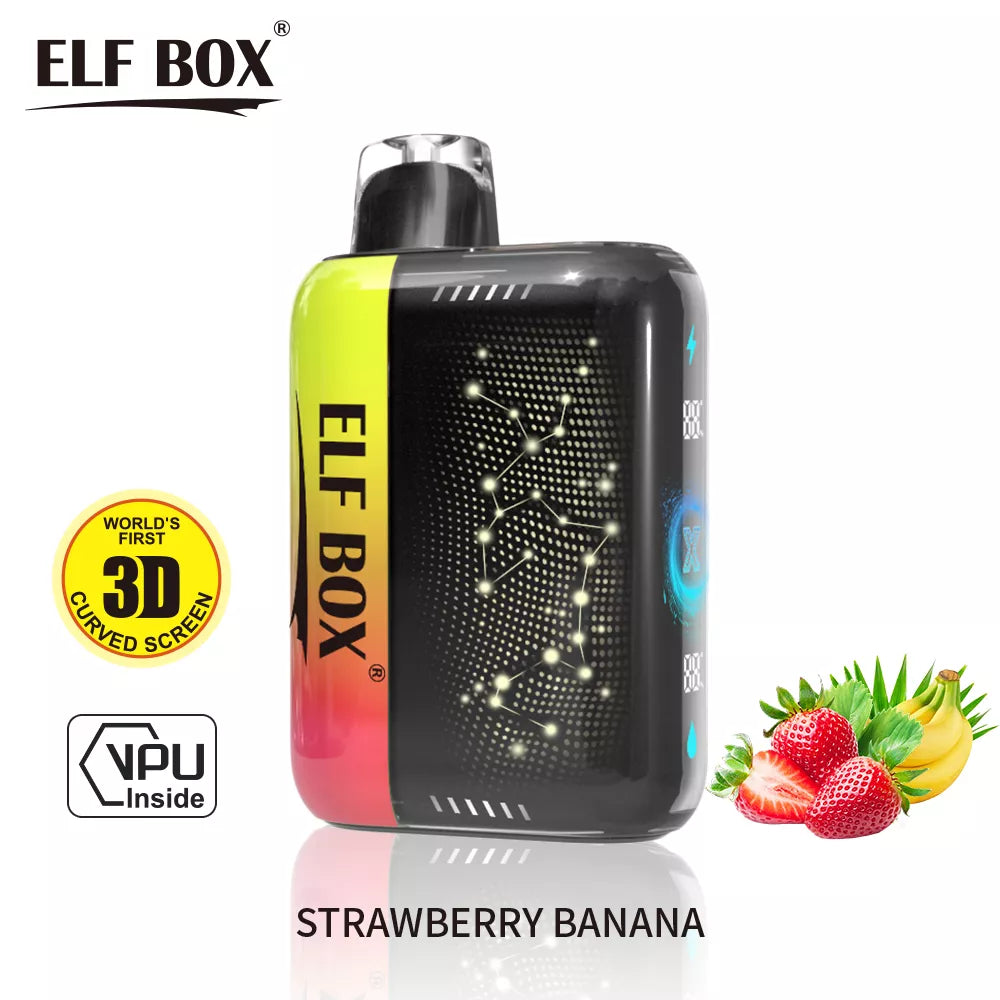 ELF BOX PULSE X 25000 Puffs Bulk Buy D Curved LED Screen Rechargeable Disposable Vapes Wholesale