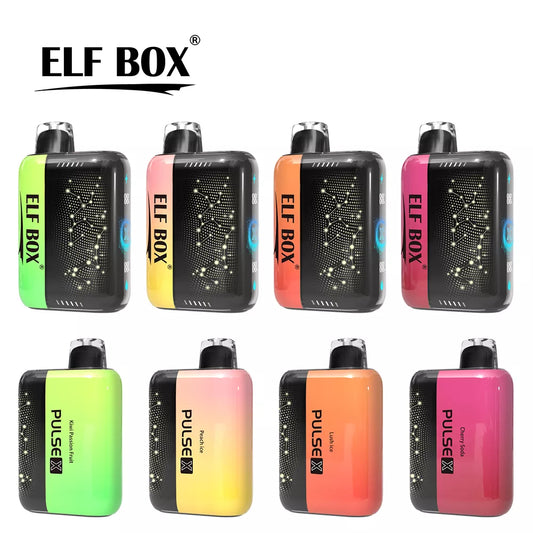 ELF BOX PULSE X 25000 Puffs Bulk Buy D Curved LED Screen Rechargeable Disposable Vapes Wholesale