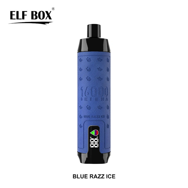 ELF BOX Shisha 16000 Puffs - 28mL, 5% Nic Salt, 12 Flavors, LED Display