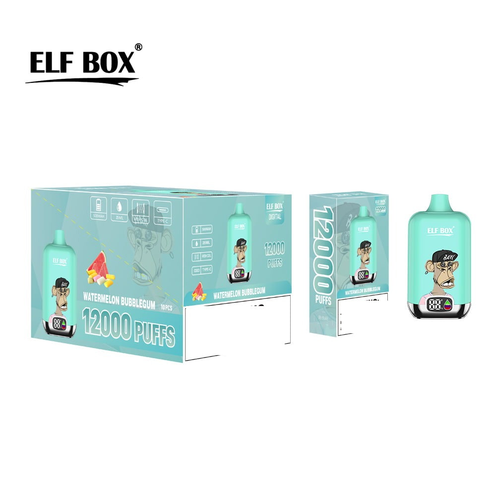 ELF BOX DIGITAL 12000 Puffs LED Display Disposable Vape Wholesale