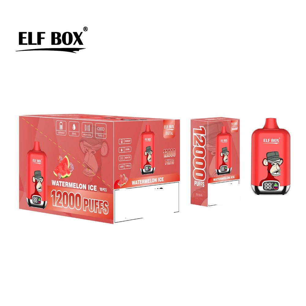 ELF BOX DIGITAL 12000 Puffs LED Display Disposable Vape Wholesale