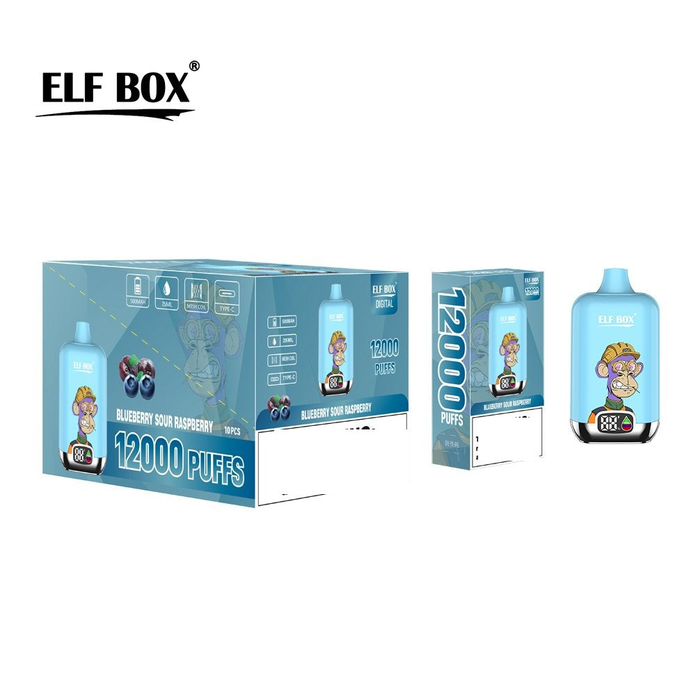 ELF BOX DIGITAL 12000 Puffs LED Display Disposable Vape Wholesale