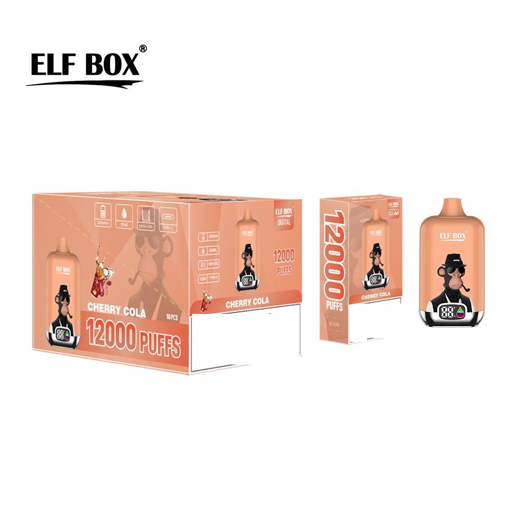 ELF BOX DIGITAL 12000 Puffs LED Display Disposable Vape Wholesale