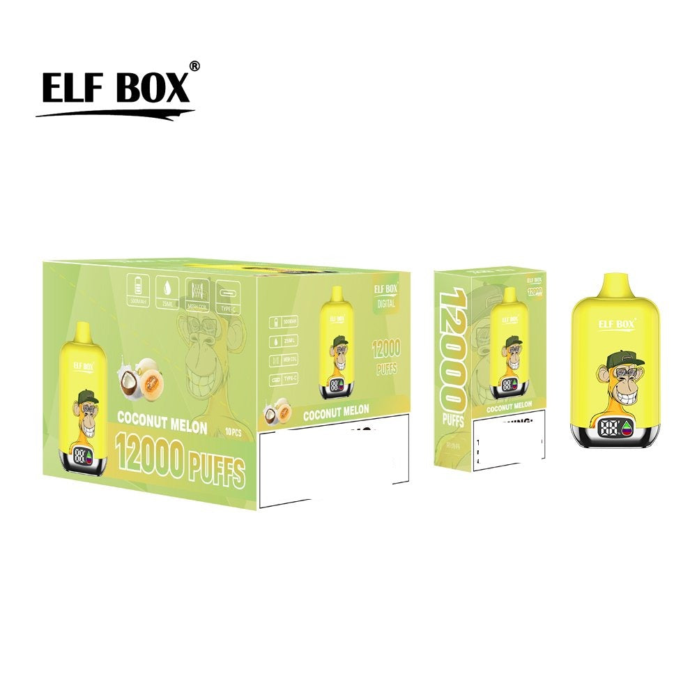 ELF BOX DIGITAL 12000 Puffs LED Display Disposable Vape Wholesale