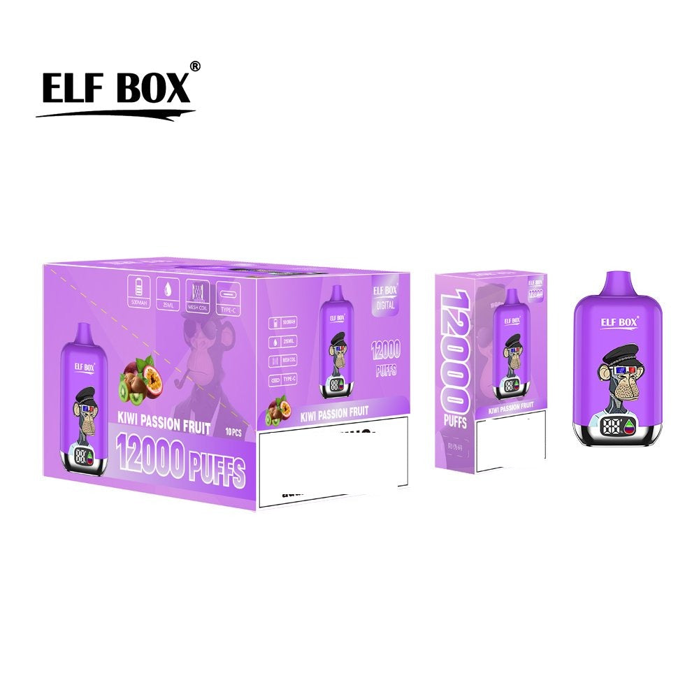 ELF BOX DIGITAL 12000 Puffs LED Display Disposable Vape Wholesale