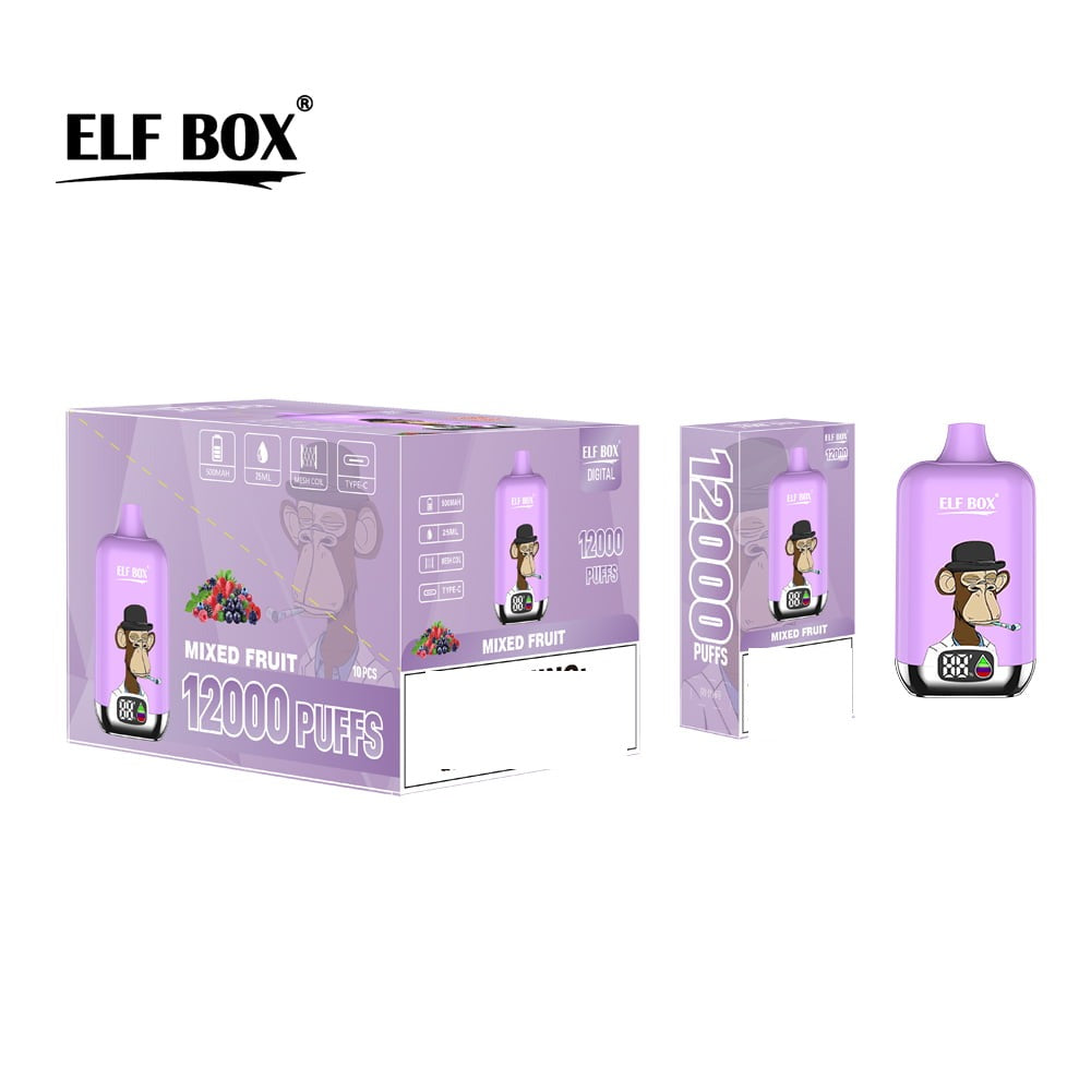 ELF BOX DIGITAL 12000 Puffs LED Display Disposable Vape Wholesale