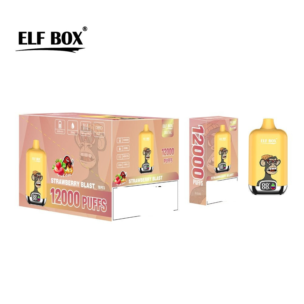 ELF BOX DIGITAL 12000 Puffs LED Display Disposable Vape Wholesale