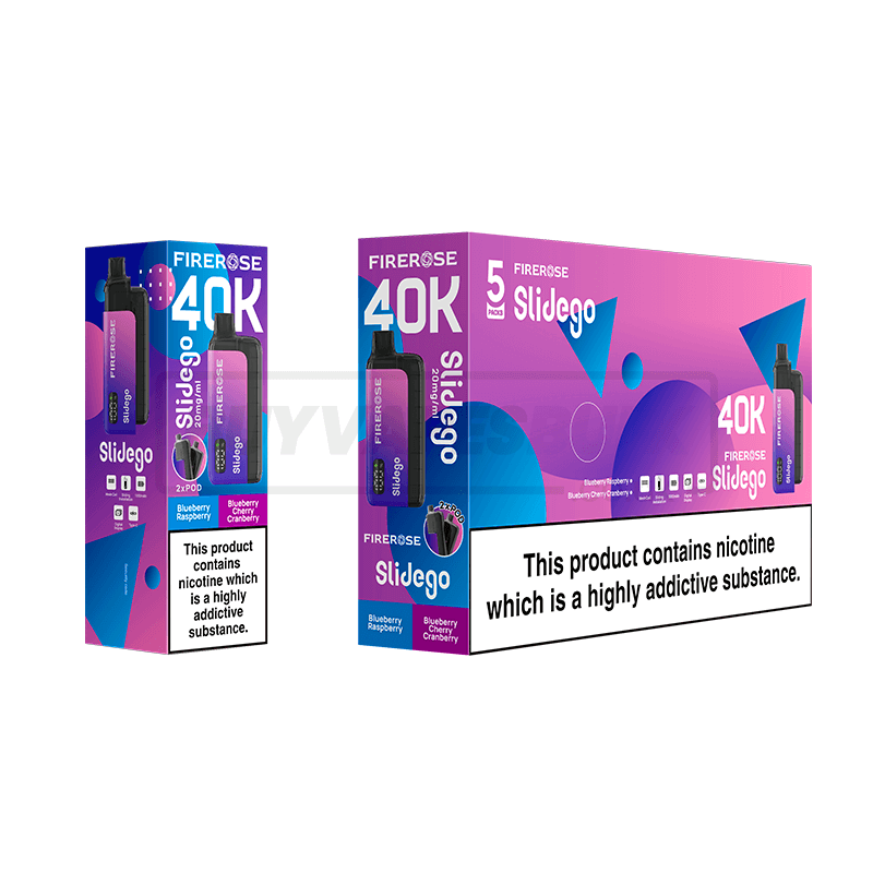Elux Firerose Slidego 40K Prefilled Pod Vape Kit - Box of 5