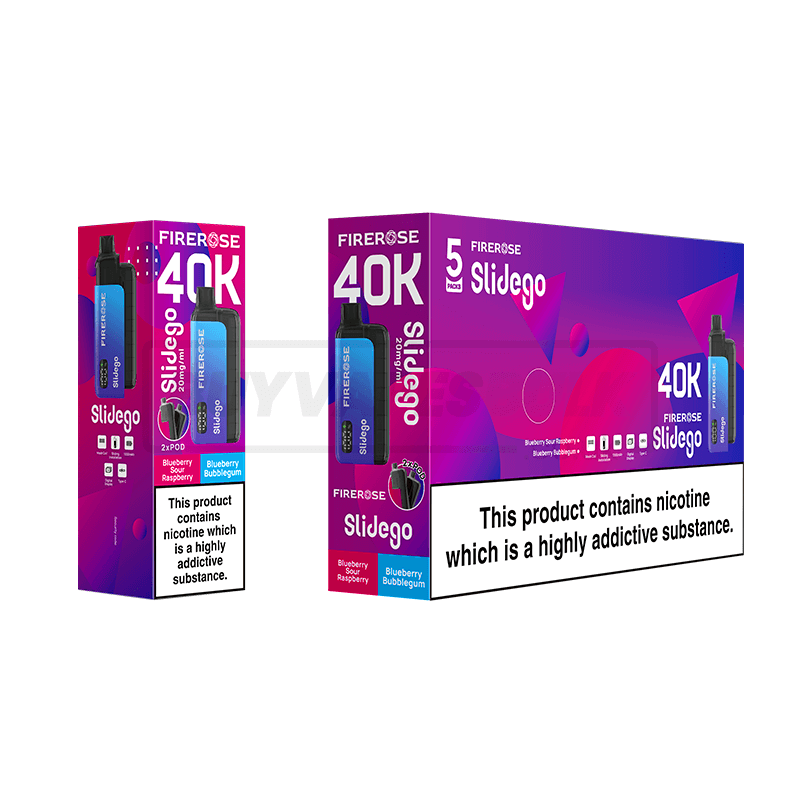 Elux Firerose Slidego 40K Prefilled Pod Vape Kit - Box of 5