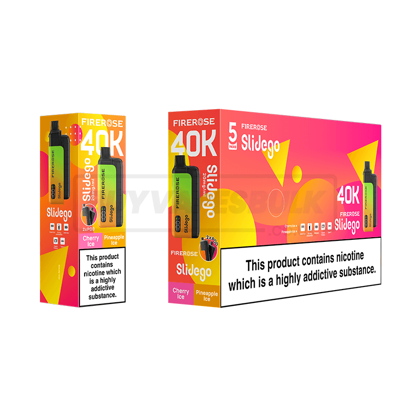 Elux Firerose Slidego 40K Prefilled Pod Vape Kit - Box of 5