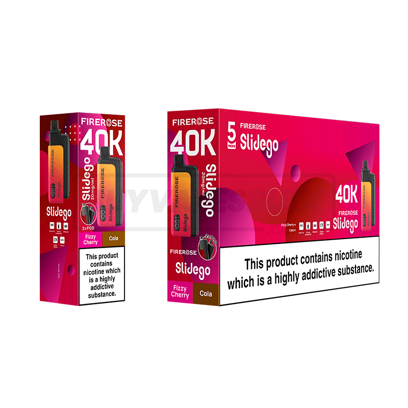 Elux Firerose Slidego 40K Prefilled Pod Vape Kit - Box of 5