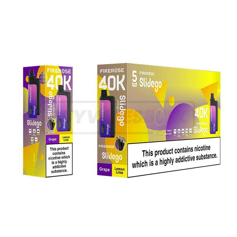 Elux Firerose Slidego 40K Prefilled Pod Vape Kit - Box of 5