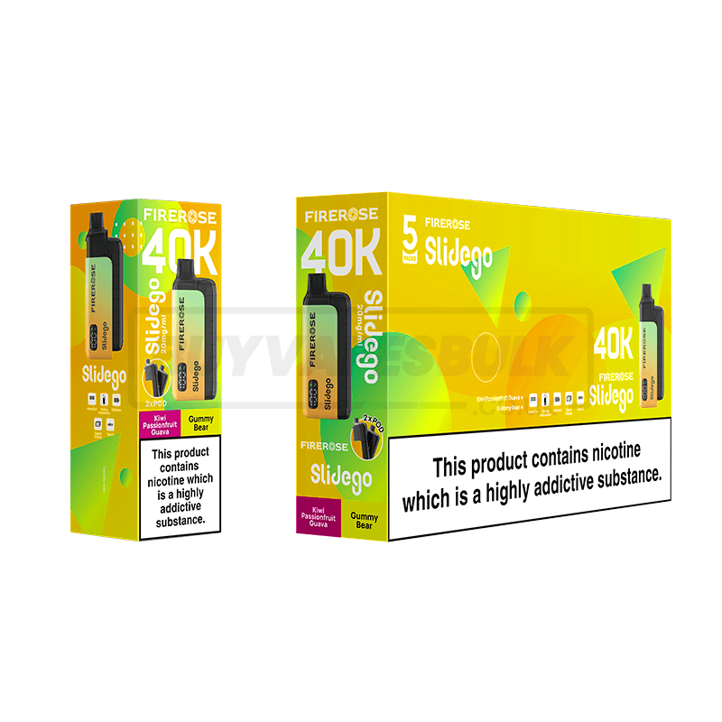 Elux Firerose Slidego 40K Prefilled Pod Vape Kit - Box of 5