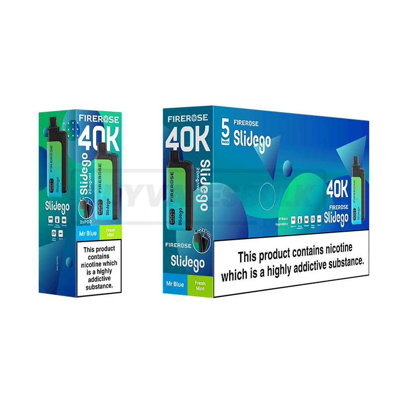 Elux Firerose Slidego 40K Prefilled Pod Vape Kit - Box of 5