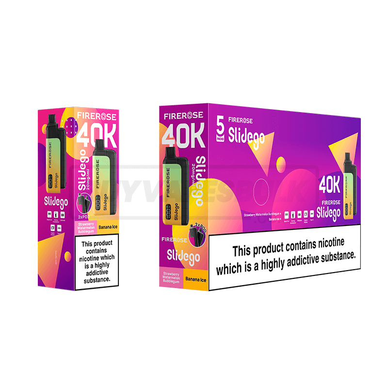 Elux Firerose Slidego 40K Prefilled Pod Vape Kit - Box of 5