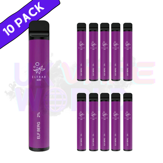 Elf Bar 600puff - Elfberg Geschmacksrichtung, 10er-Packung