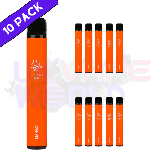 Elf Bar 600 Puffs – Mangogeschmack, 10er-Packung