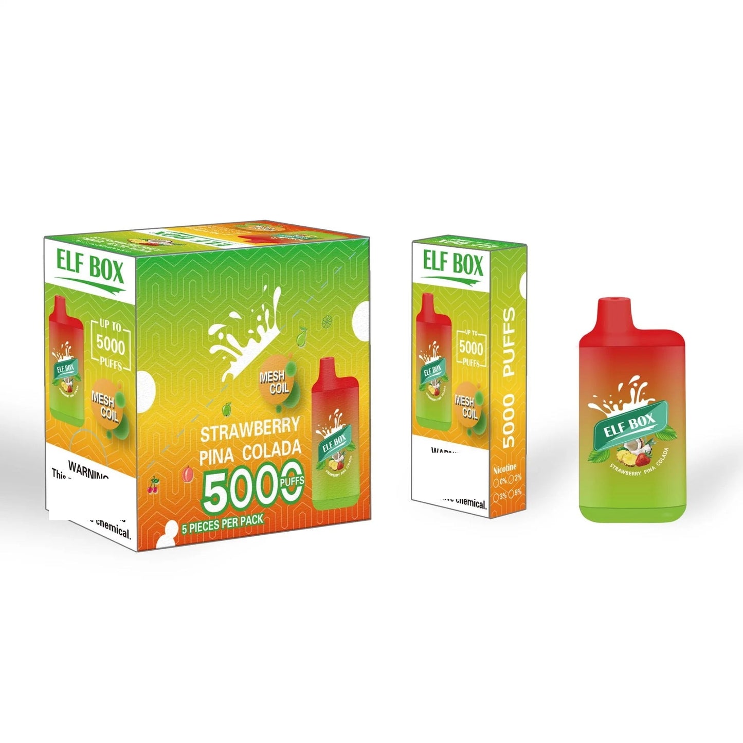 ELF BOX 5000 Puffs Disposable Vape E Cigarette Wholesale