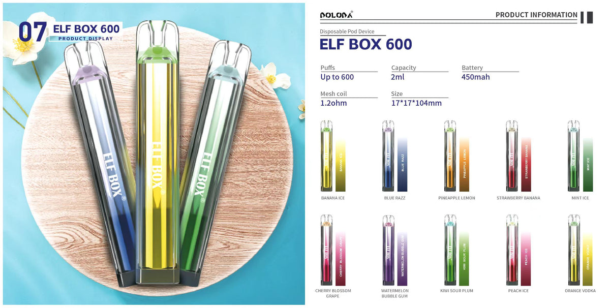 ELF BOX 600 Puffs Disposable Vape