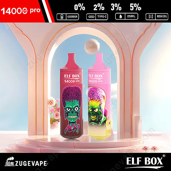 ELF Box Rgb 14000 Puffs Pro Wholesale Vape 25ml  600mah 11 Flavors