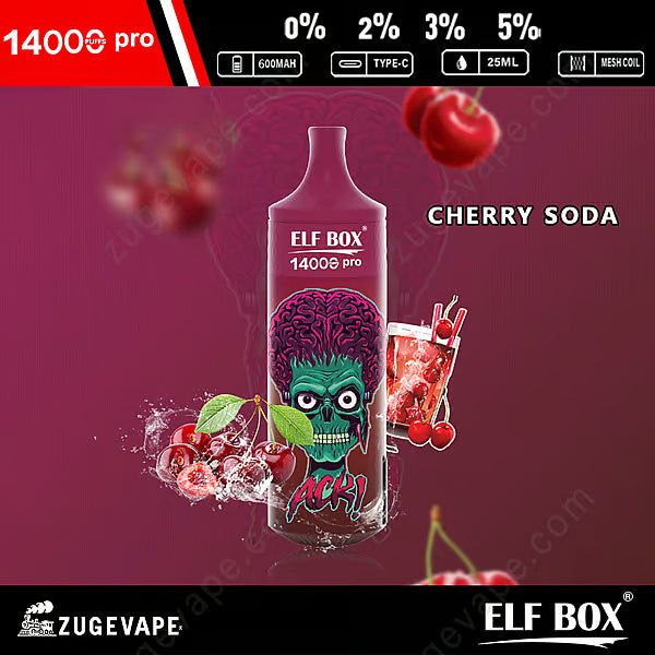 ELF Box Rgb 14000 Puffs Pro Wholesale Vape 25ml  600mah 11 Flavors